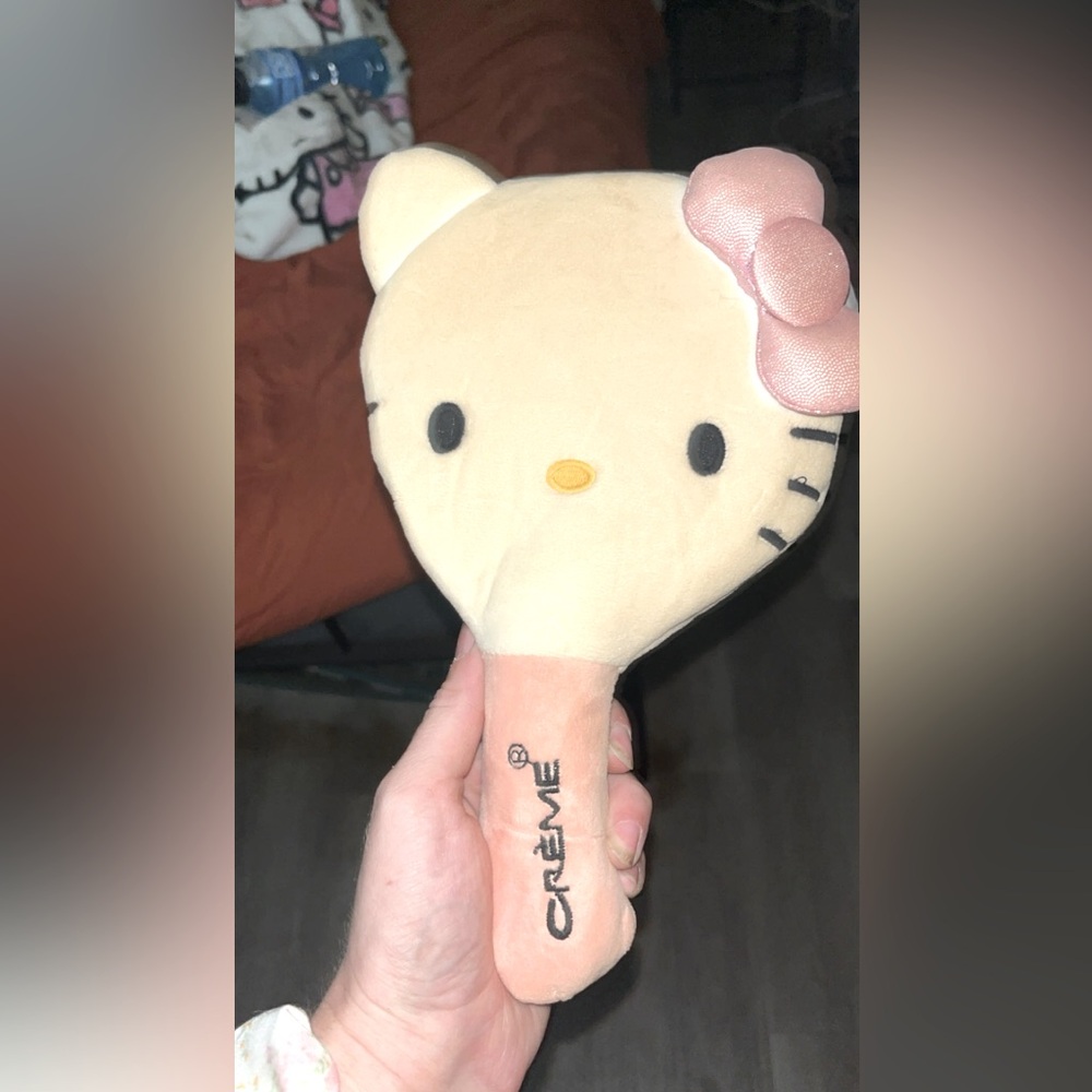 Hello kitty hand held mirror